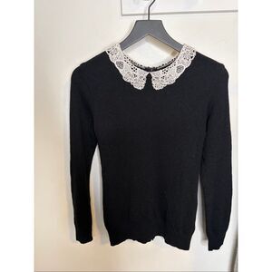Reformation Lace Collar Sweater